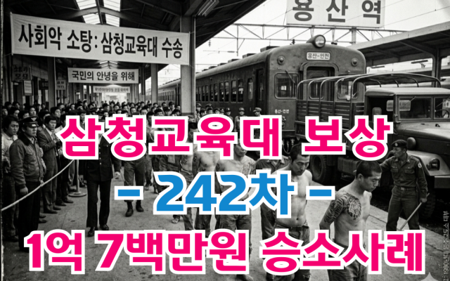삼청교육대보상 손해배상청구 242차 보상금 1억3천만원  [ 법원판례 소…