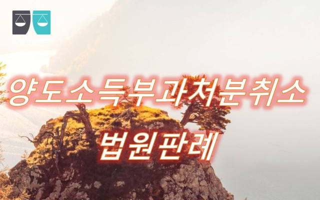 양도소득세등부과처분취소