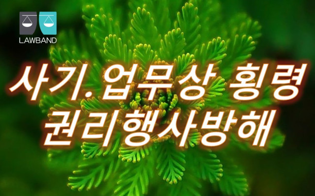 사기, 업무상횡령,권리행사방해 형사소송 사례