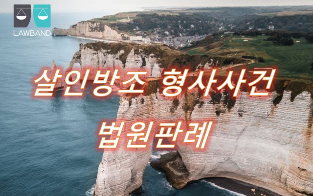살인방조 특정범죄가중처벌등에관한법률위반 형사사건판례
