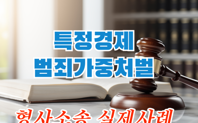 특정경제범죄가중처벌등에 관한 법률위반 소송 형사전문변호사 사건 요약
