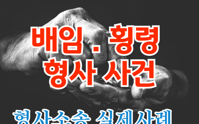 업무상 배임, 업무방해 형사전문변호사 소송 사건