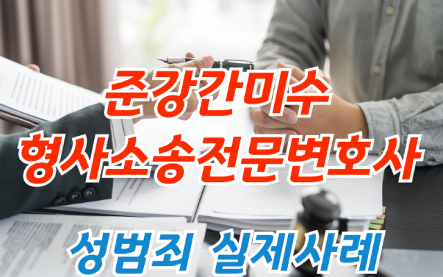 준강간미수 형사전문변호사 소송 사건