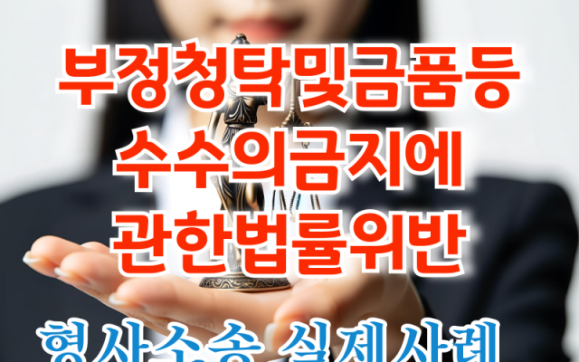 부정청탁및금품등수수의금지에관한법률위반 형사소송전문변호사 소송 사건