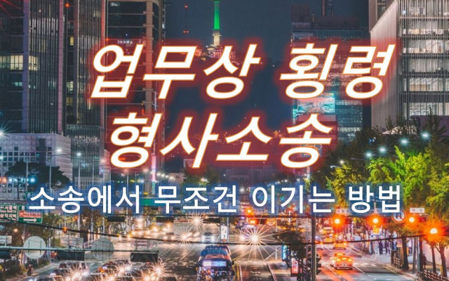 업무상횡령 형사소송 사건