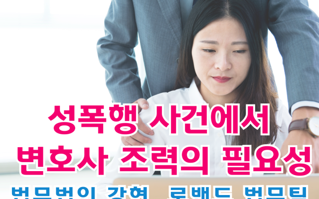 성폭행 사건에서 변호사 조력의 필요성