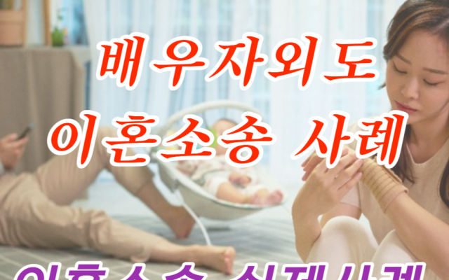 배우자의 외도로 이혼소송 한 사례 로밴드 법률정보