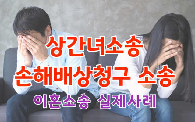 이혼, 상간녀소송 손해배상청구 이혼전문변호사 소송 사건
