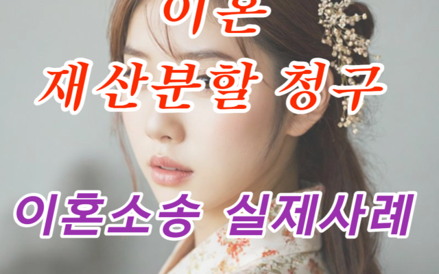 이혼 재산분할 소송 사례
