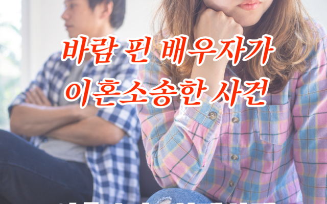 상간녀소송 바람핀 배우자 이혼소송 한 사례