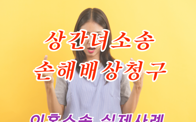 이혼 했다고 속이고 만난 상간녀소송