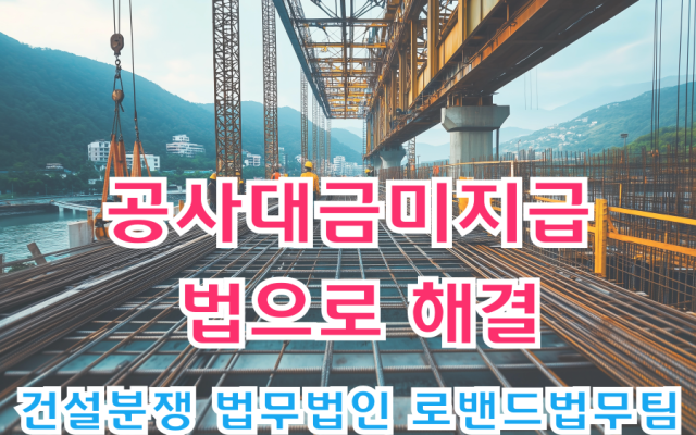 공사대금미지급 법으로 해결