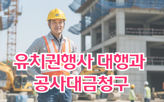 유치권행사 대행과 공사대금청구, 한 번에 해결할 수 있습니다.