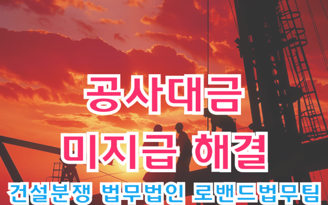 공사대금미지급 해결 절차