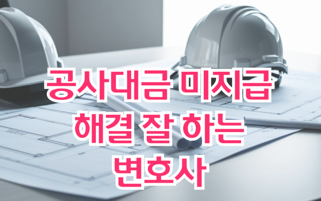공사대금 미지급 해결 잘 하는 변호사