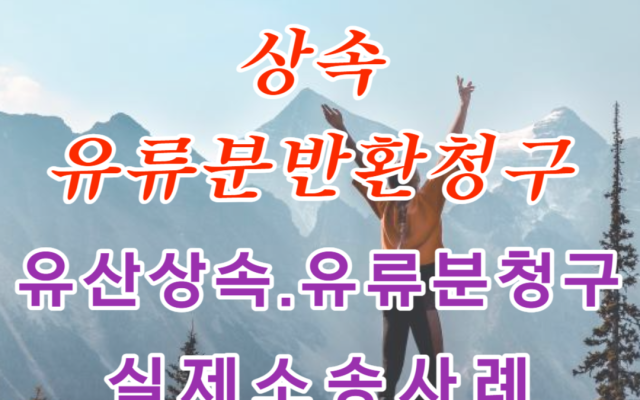 유류분반환청구에서 유류분 산정 기준 판결 사례 - 로밴드 칼럼