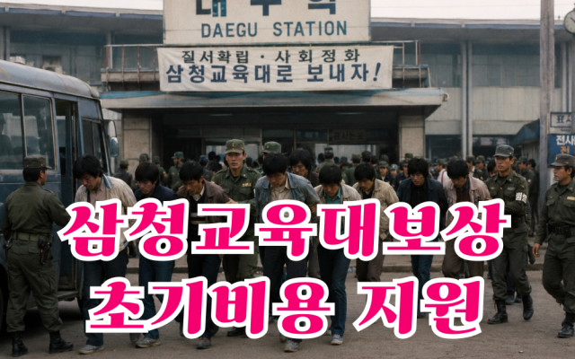 삼청교육대보상 소송비용과 기록찾기 도와드립니다