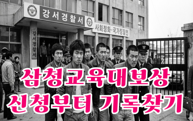 삼청교육대 보상금 신청, 기록찾기부터 소송까지 한 번에 해결하는 방법