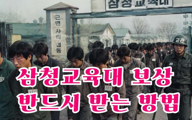 삼청교육대 보상 반드시 받는 방법과 절차