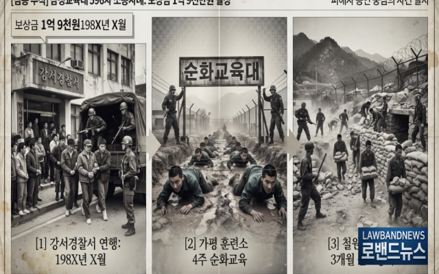 삼청교육대 596차 소송사례 보상금 1억9천만원…김인학(가명), 보령경찰…