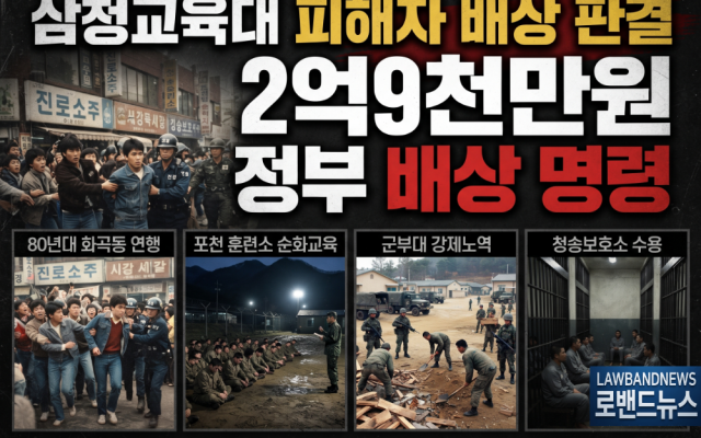 삼청교육대 564차 소송사례｜보상금 2억9천만원…허진기(가명), 강서경찰…