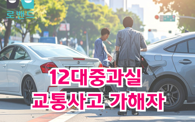 12대중과실 교통사고 가해자 교통사고전문변호사  소송 사례