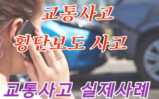 교통사고 형사합의 횡단보도 사고 사례