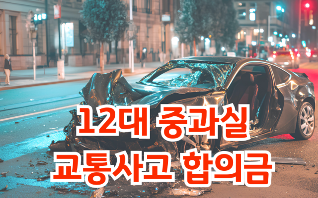 교통사고 12대중과실 합의금