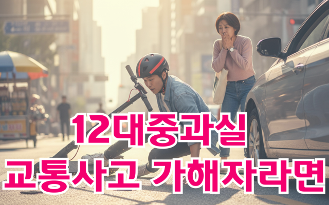12대중과실 교통사고 가해자라면