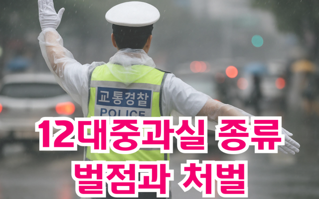 12대중과실 종류와 벌점