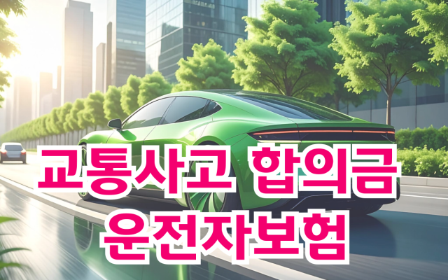 교통사고 합의금 운전자보험으로 해결하기 [피해자 입장 실전 전략]